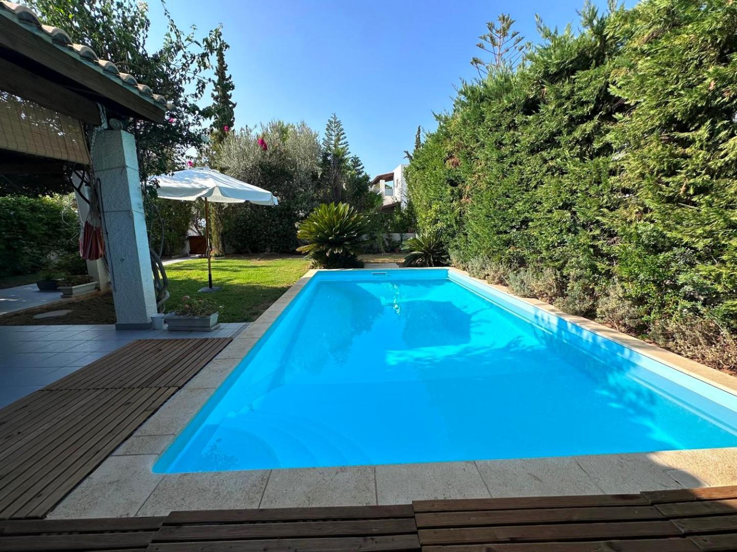 Villa Amy With A Pool In Porto Hydra By Goutos Properties Термисия Экстерьер фото