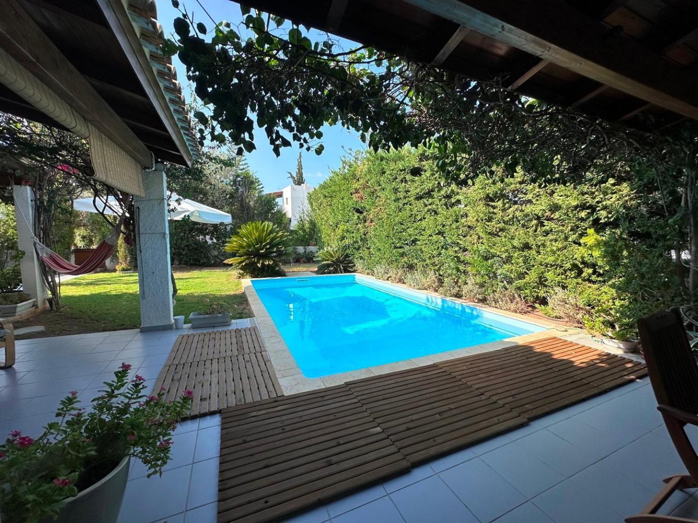 Villa Amy With A Pool In Porto Hydra By Goutos Properties Термисия Экстерьер фото